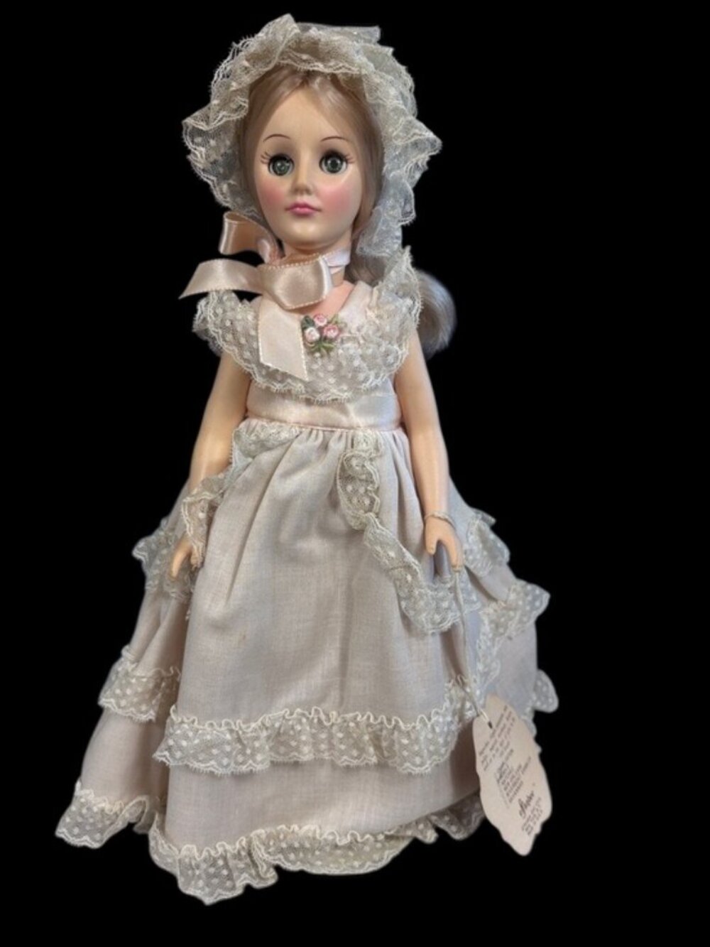Effanbee Bride of the South Mobile Doll Original Tag Stand Vintage Collectible